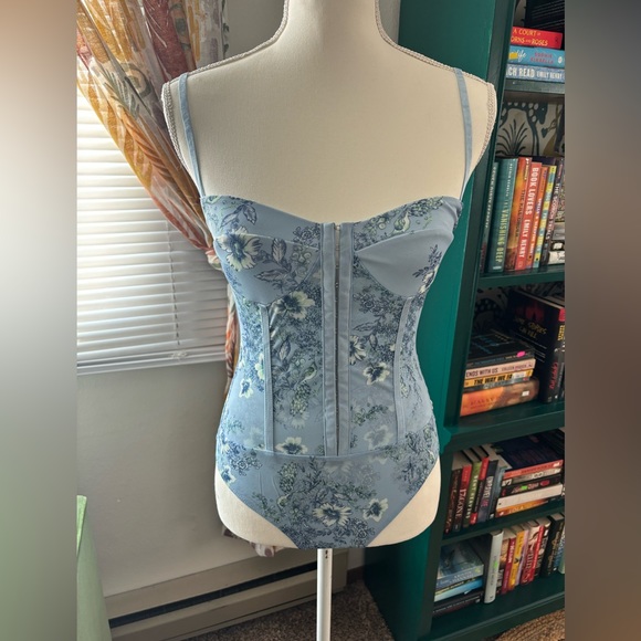 NWOT free people intimately night rhythm printed bodysuit - Picture 4 of 7